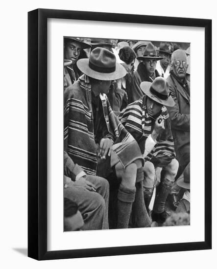 The Prince of Wales with the Welsh Scouts, 1926-null-Framed Giclee Print