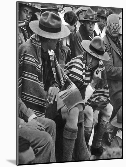 The Prince of Wales with the Welsh Scouts, 1926-null-Mounted Giclee Print