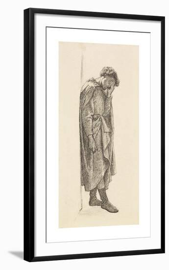 The Prince's Progress - Figure Study of the Prince for 'You Should Have Wept Her Yesterday'-Dante Gabriel Rossetti-Framed Premium Giclee Print