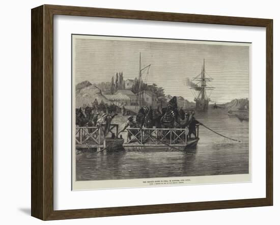 The Prince's Route to India, El Kantara, Suez Canal-null-Framed Giclee Print