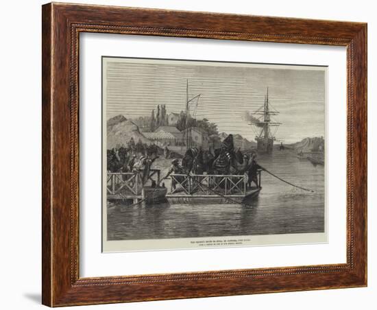 The Prince's Route to India, El Kantara, Suez Canal-null-Framed Giclee Print