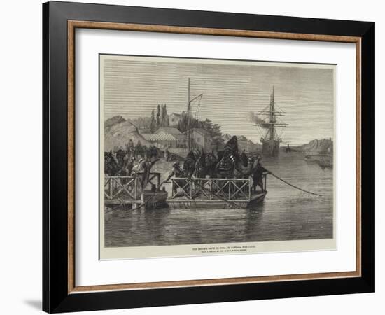 The Prince's Route to India, El Kantara, Suez Canal-null-Framed Giclee Print