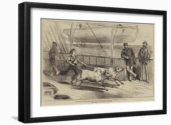 The Prince's Voyage Home from India, Life on Board the Serapis, Exercising the Gainees-Arthur Hopkins-Framed Giclee Print