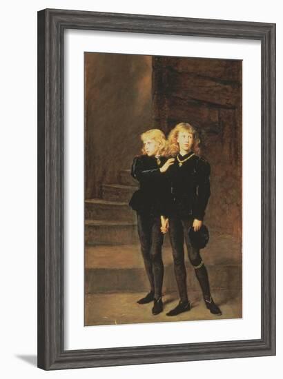 The Princes Edward and Richard in the Tower, 1878-John Everett Millais-Framed Giclee Print