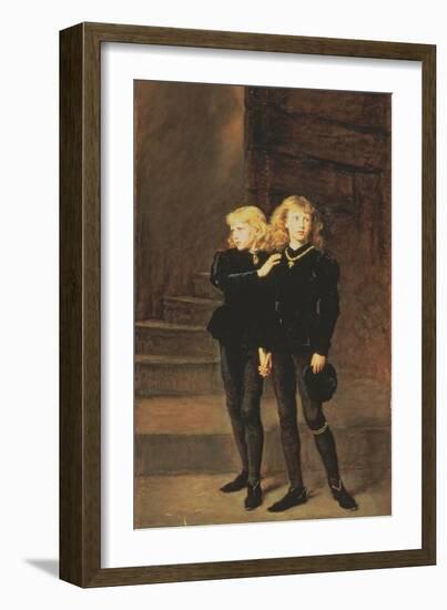 The Princes Edward and Richard in the Tower, 1878-John Everett Millais-Framed Giclee Print