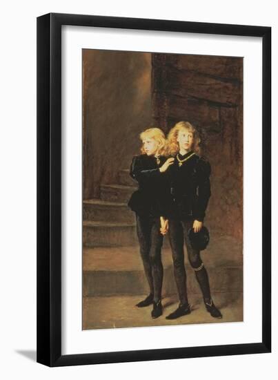 The Princes Edward and Richard in the Tower, 1878-John Everett Millais-Framed Giclee Print