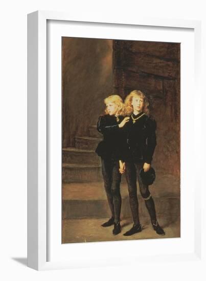 The Princes Edward and Richard in the Tower, 1878-John Everett Millais-Framed Giclee Print