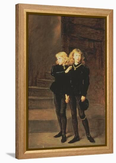 The Princes Edward and Richard in the Tower, 1878-John Everett Millais-Framed Premier Image Canvas