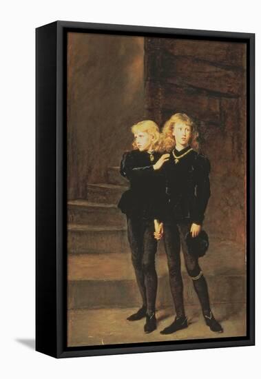 The Princes Edward and Richard in the Tower, 1878-John Everett Millais-Framed Premier Image Canvas