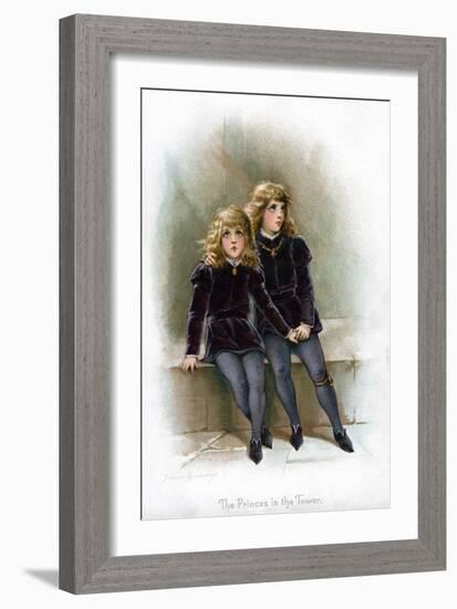 The Princes in the Tower, 1897-Frances Brundage-Framed Giclee Print