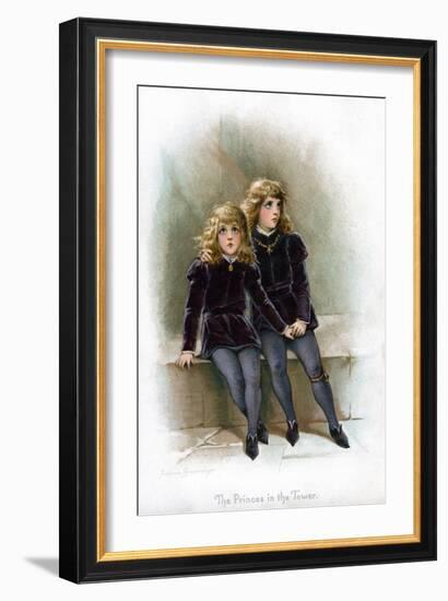 The Princes in the Tower, 1897-Frances Brundage-Framed Giclee Print