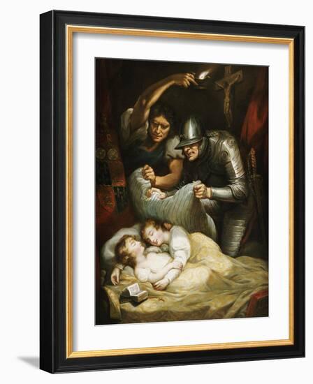 The Princes in the Tower-James Northcote-Framed Giclee Print