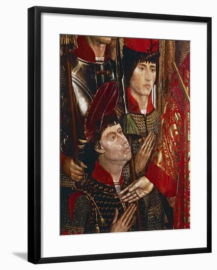 The Princes of Braganza, Detail of Altarpiece of San Vincenzo-Nuno Goncalves-Framed Giclee Print