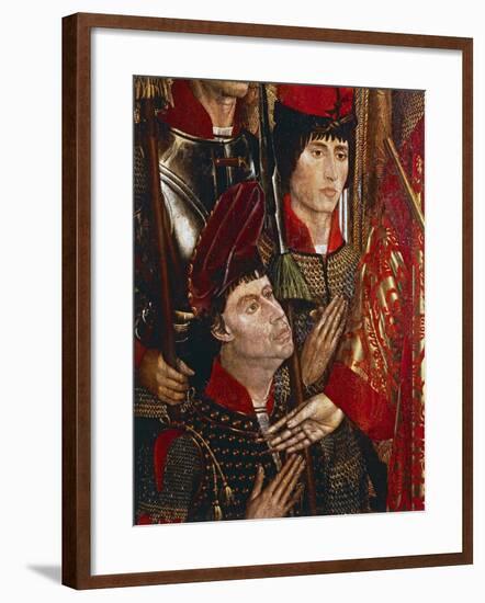 The Princes of Braganza, Detail of Altarpiece of San Vincenzo-Nuno Goncalves-Framed Giclee Print