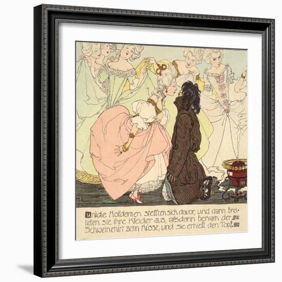 The Princess amnd the Swineherd, 1897-Heinrich Lefler-Framed Giclee Print