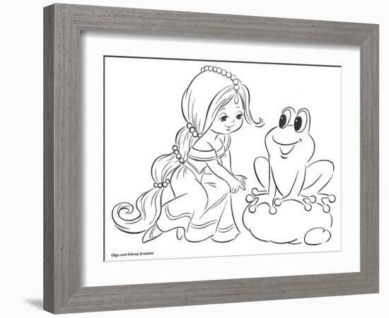 The Princess and the Frog-Olga And Alexey Drozdov-Framed Giclee Print