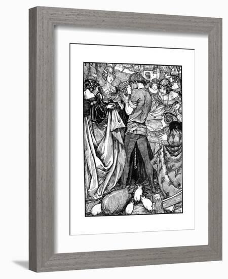 The Princess and the Swineherd, 1898-Eleanor Fortescue-Brickdale-Framed Giclee Print