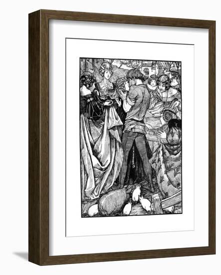 The Princess and the Swineherd, 1898-Eleanor Fortescue-Brickdale-Framed Giclee Print