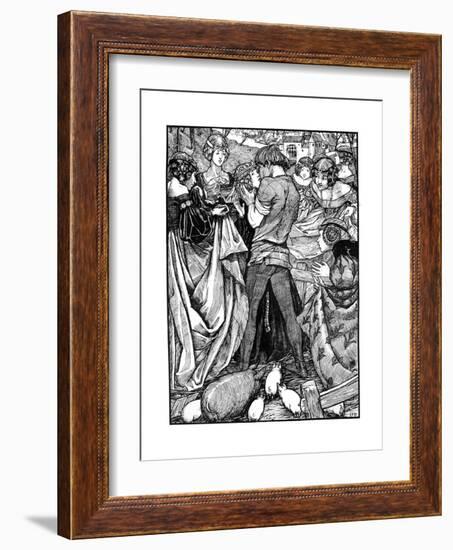 The Princess and the Swineherd, 1898-Eleanor Fortescue-Brickdale-Framed Giclee Print