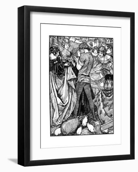 The Princess and the Swineherd, 1898-Eleanor Fortescue-Brickdale-Framed Giclee Print