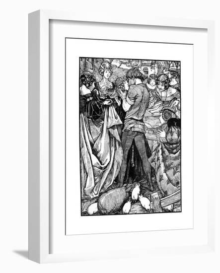 The Princess and the Swineherd, 1898-Eleanor Fortescue-Brickdale-Framed Giclee Print