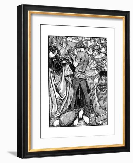 The Princess and the Swineherd, 1898-Eleanor Fortescue-Brickdale-Framed Giclee Print