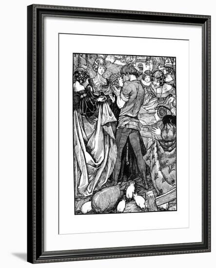 The Princess and the Swineherd, 1898-Eleanor Fortescue-Brickdale-Framed Giclee Print