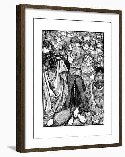 The Princess and the Swineherd, 1898-Eleanor Fortescue-Brickdale-Framed Giclee Print