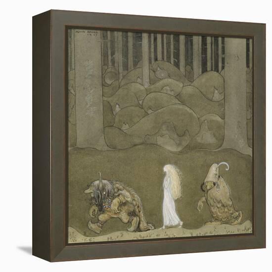 The Princess and the Trolls, 1913-John Bauer-Framed Premier Image Canvas