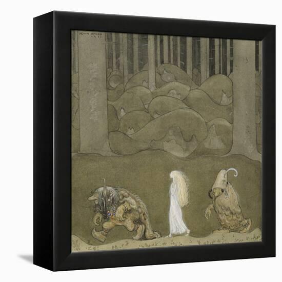 The Princess and the Trolls, 1913-John Bauer-Framed Premier Image Canvas