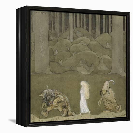 The Princess and the Trolls, 1913-John Bauer-Framed Premier Image Canvas