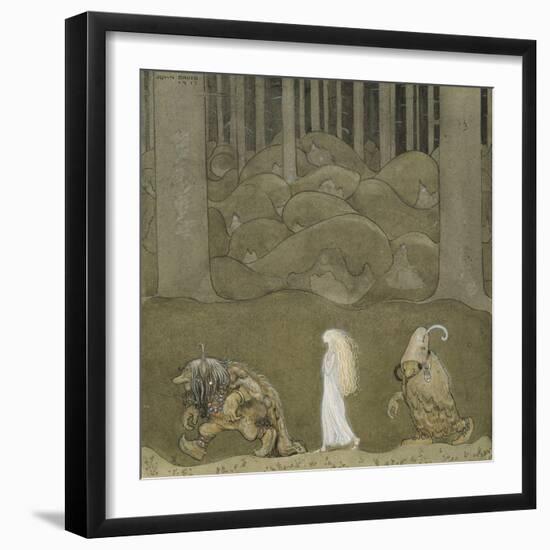 The Princess and the Trolls, 1913-John Bauer-Framed Giclee Print