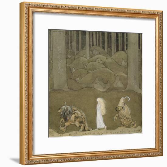 The Princess and the Trolls-John Bauer-Framed Giclee Print