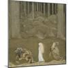 The Princess and the Trolls-John Bauer-Mounted Giclee Print
