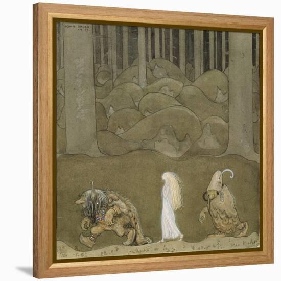 The Princess and the Trolls-John Bauer-Framed Premier Image Canvas