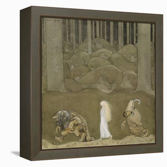 The Princess and the Trolls-John Bauer-Framed Premier Image Canvas