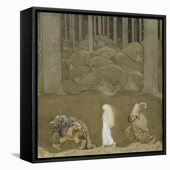 The Princess and the Trolls-John Bauer-Framed Premier Image Canvas