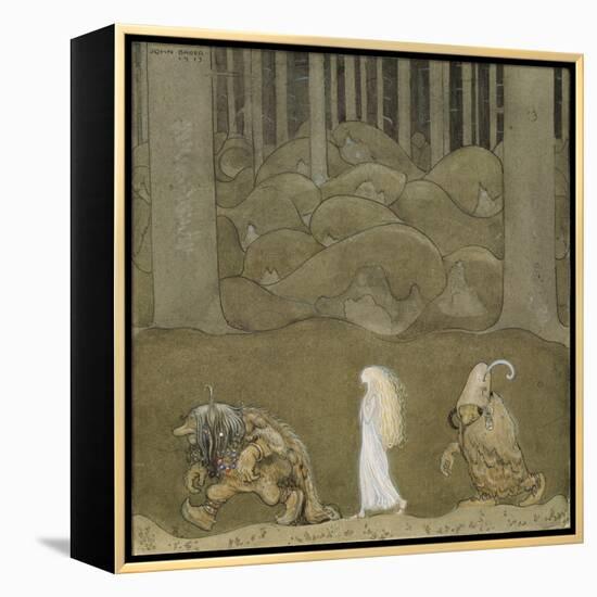The Princess and the Trolls-John Bauer-Framed Premier Image Canvas