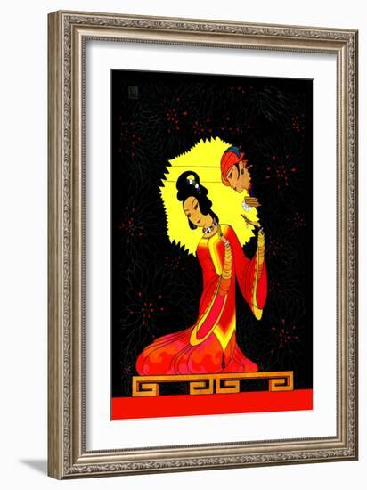 The Princess Badour-Frank Mcintosh-Framed Art Print