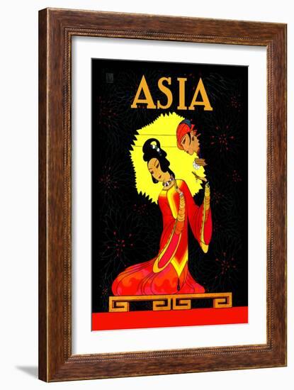 The Princess Badoura-Frank Mcintosh-Framed Art Print