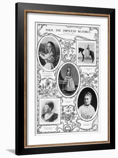 The Princess Beatrice, Youngest Child of Queen Victoria, 1901-Hughes & Mullins-Framed Giclee Print