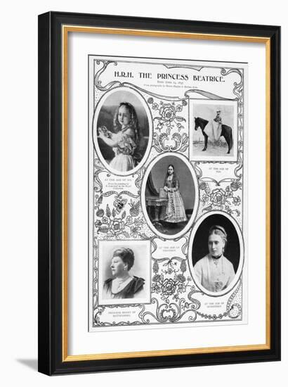 The Princess Beatrice, Youngest Child of Queen Victoria, 1901-Hughes & Mullins-Framed Giclee Print