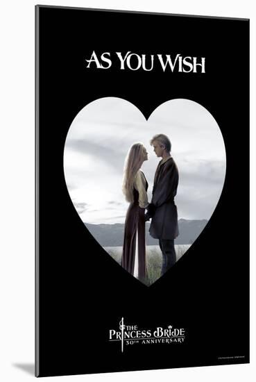 The Princess Bride - As You Wish Heart-null-Mounted Art Print