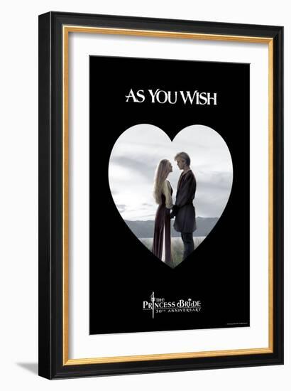 The Princess Bride - As You Wish Heart-null-Framed Art Print