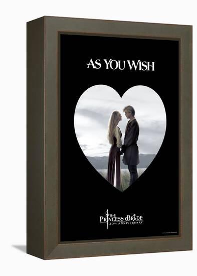 The Princess Bride - As You Wish Heart-null-Framed Stretched Canvas