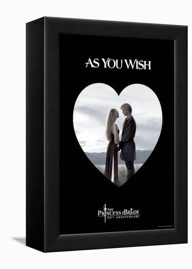 The Princess Bride - As You Wish Heart-null-Framed Stretched Canvas
