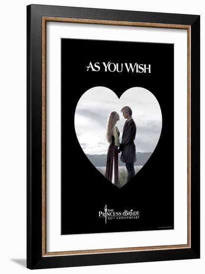The Princess Bride - As You Wish Heart-null-Framed Premium Giclee Print