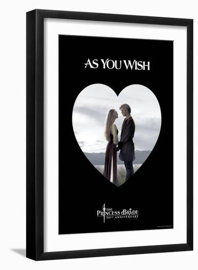 The Princess Bride - As You Wish Heart-null-Framed Premium Giclee Print