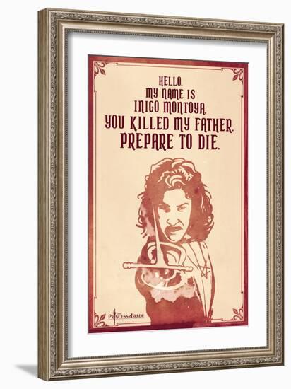 The Princess Bride - Hello. My Name Is Inigo Montoya.-null-Framed Art Print