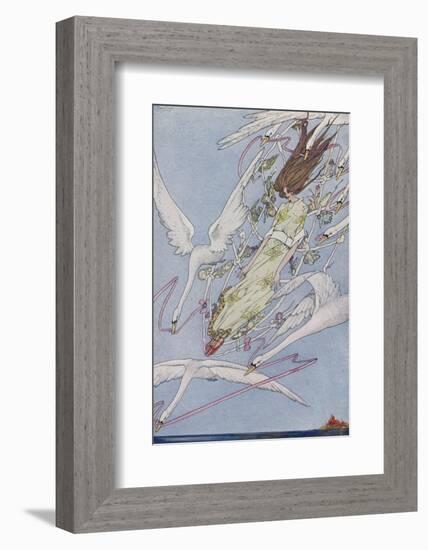 The Princess Carried by the Swans-Harry Clarke-Framed Photographic Print